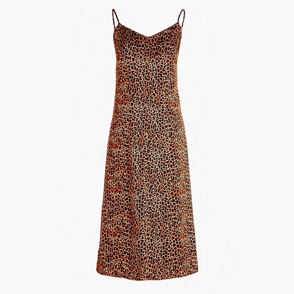 J. Crew Factory Slip Dress | Leopard print | Size 2